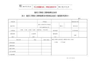 单位验收自验表