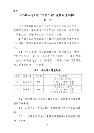 平安工地标准化考核