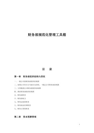 财务部规范化管理工具箱（DOC76页）
