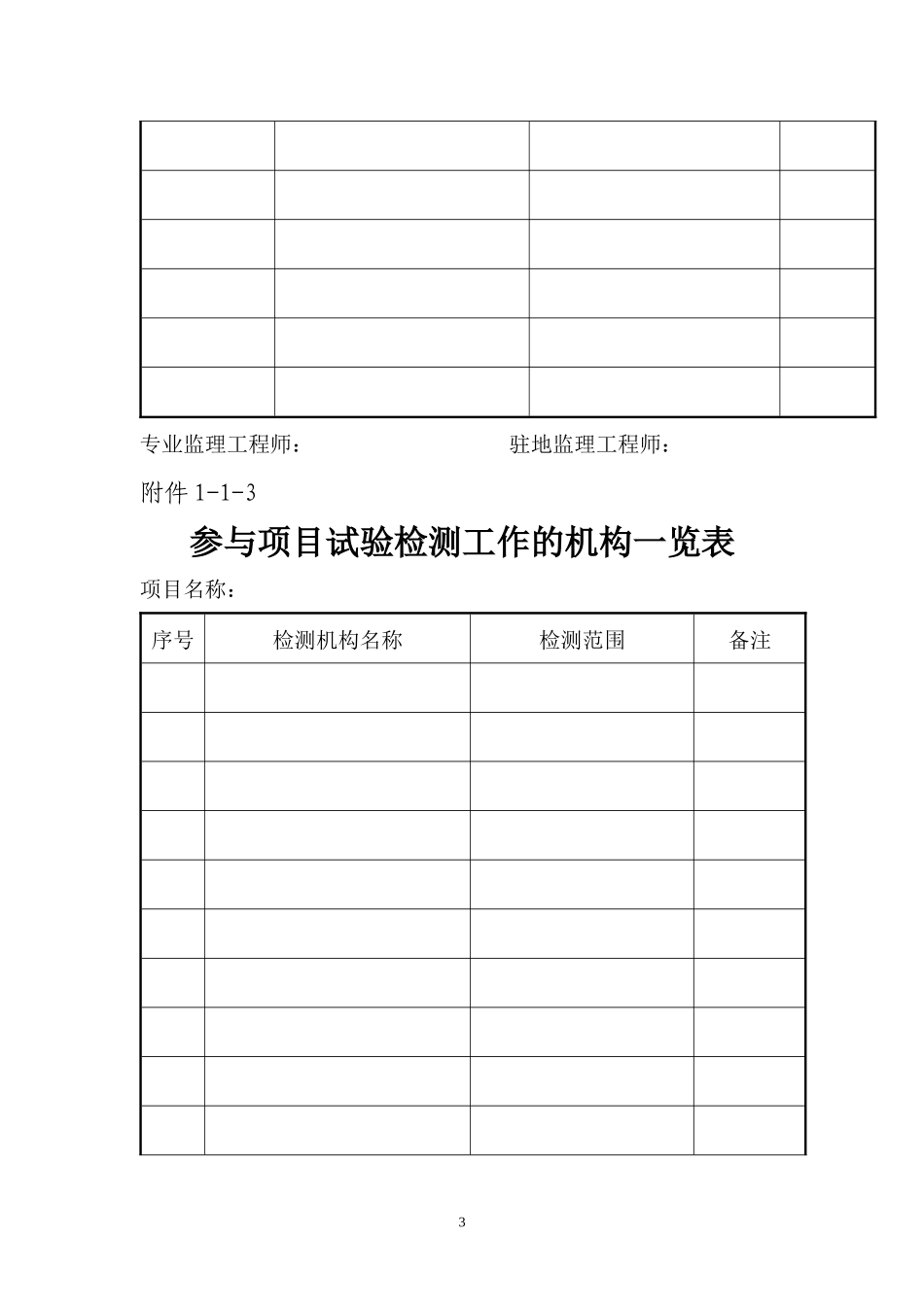 公路工程XXXX年度综合行政执法大检查用表_第3页
