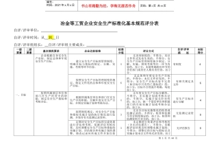 安全标准化扣分汇总