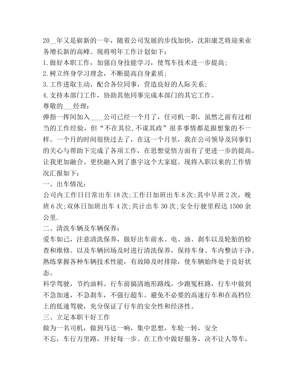 司机工作总结怎么写- _第2页