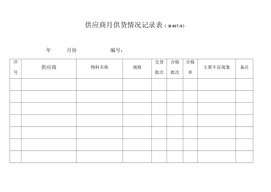 现代企业采购管理表格_第3页