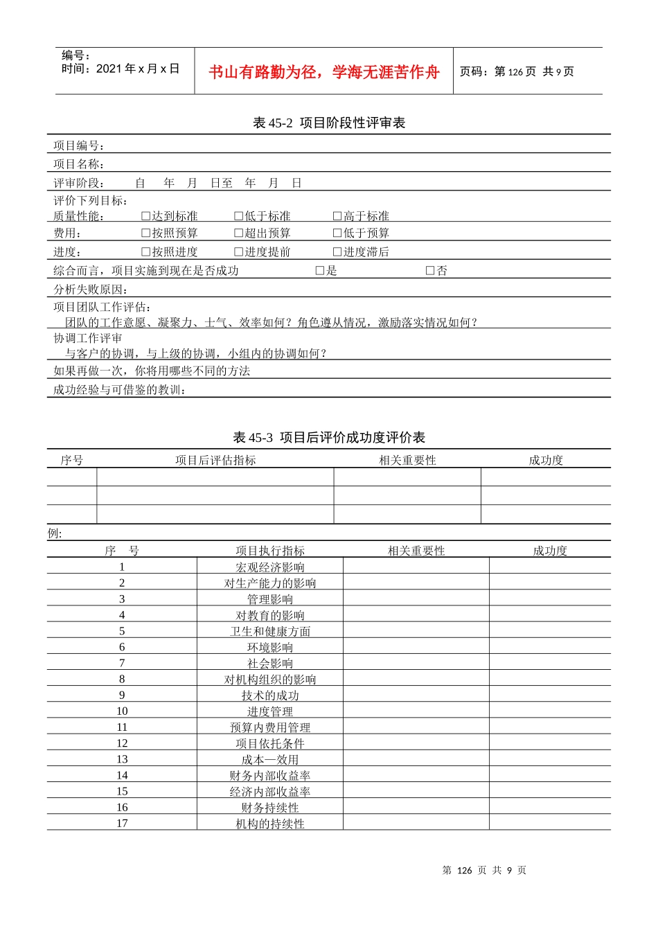 第45章 项目评估管理表单_第2页