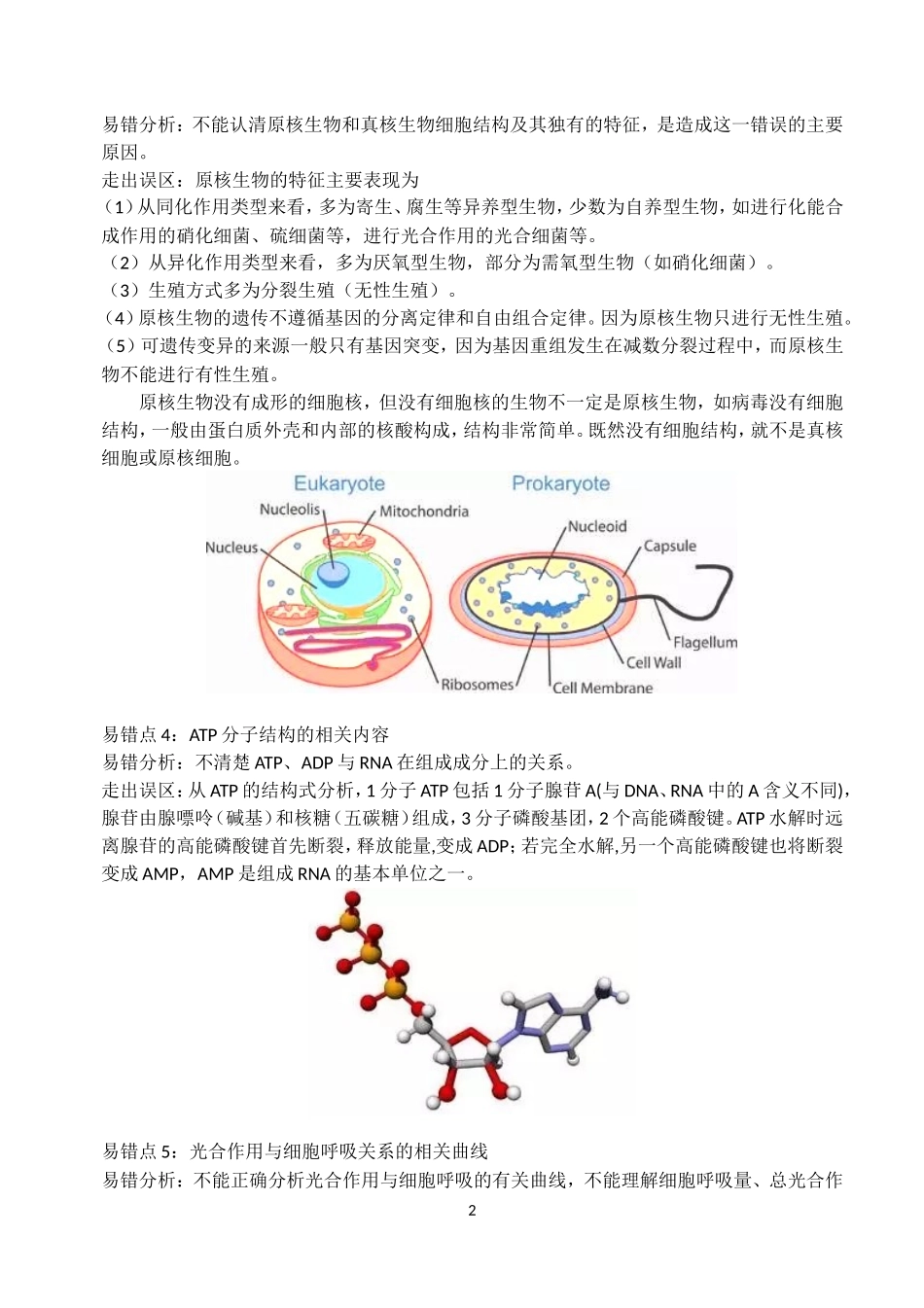 超详细高中生物易错点yy_第2页
