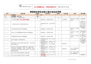 本质安全型小型水电站-表归类