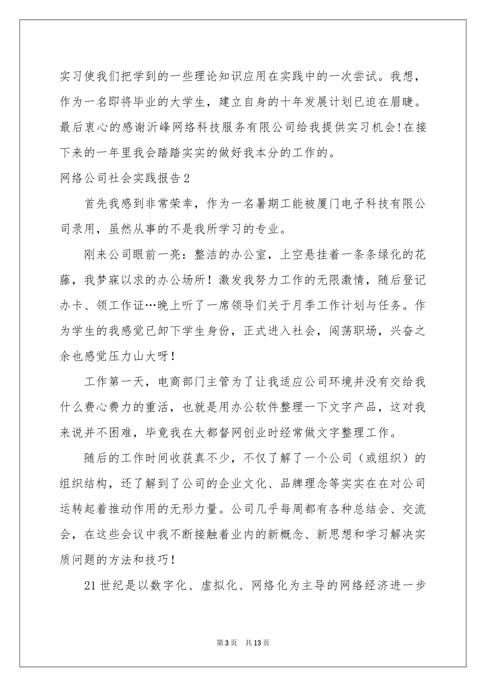 网络公司社会实践报告_第3页