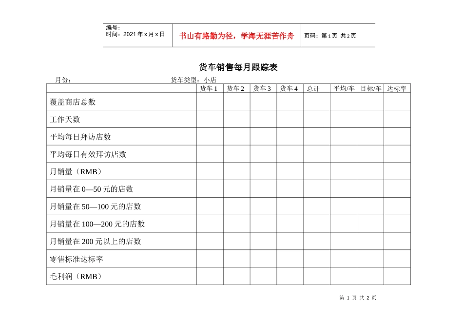22货车销售每月跟踪表_第1页