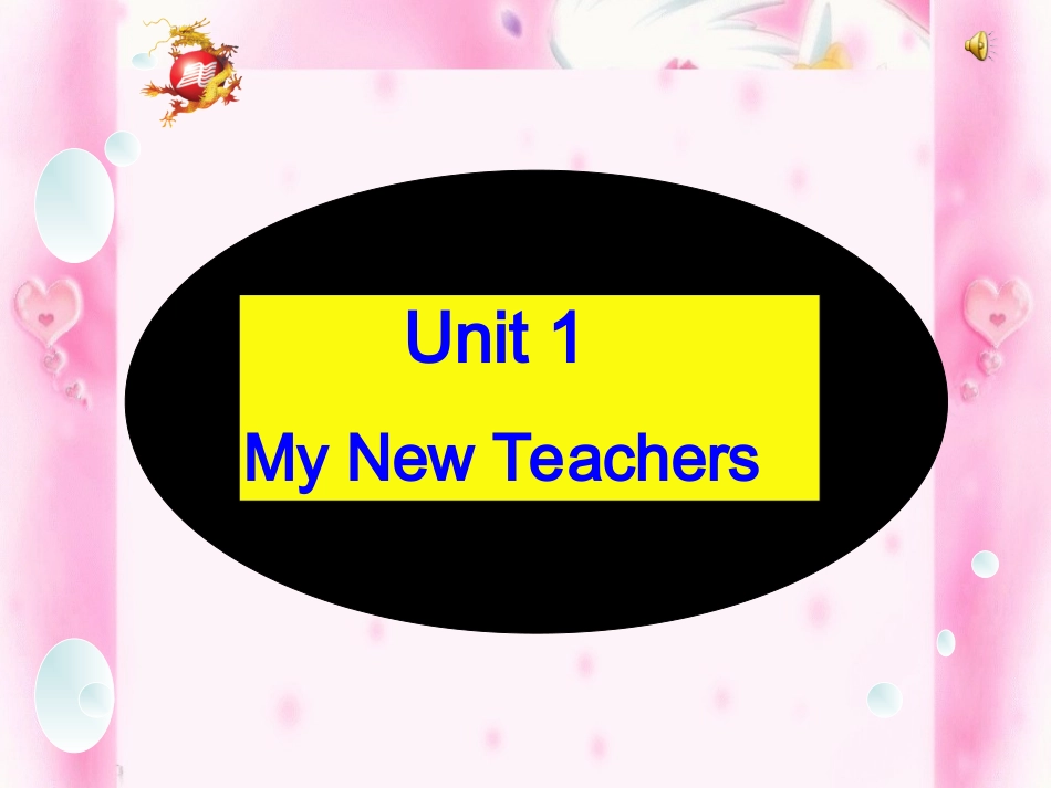 五年级英语上册Unit1MyNewTeachersLet'slearn第一课时课件_第1页