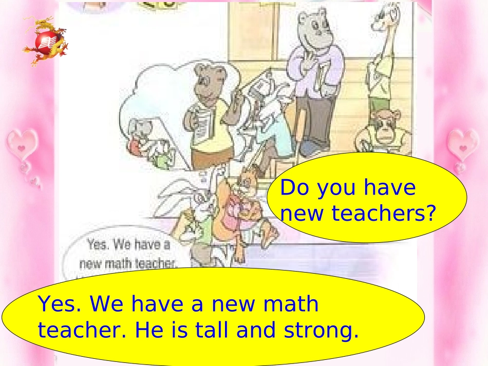 五年级英语上册Unit1MyNewTeachersLet'slearn第一课时课件_第3页