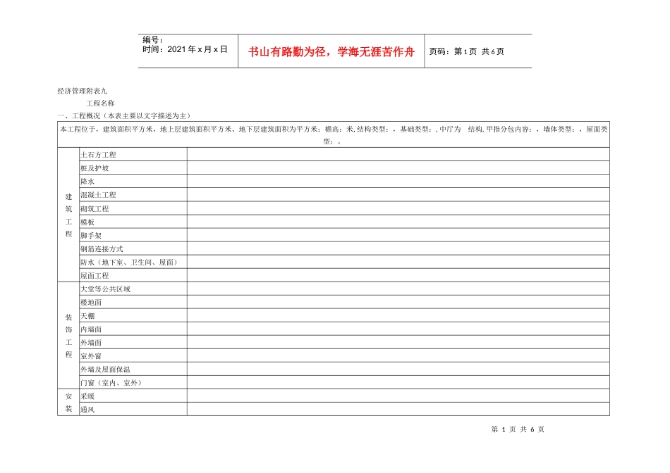 中建项目成本管理_分公司项目成本管理_结算分析示范表_第1页