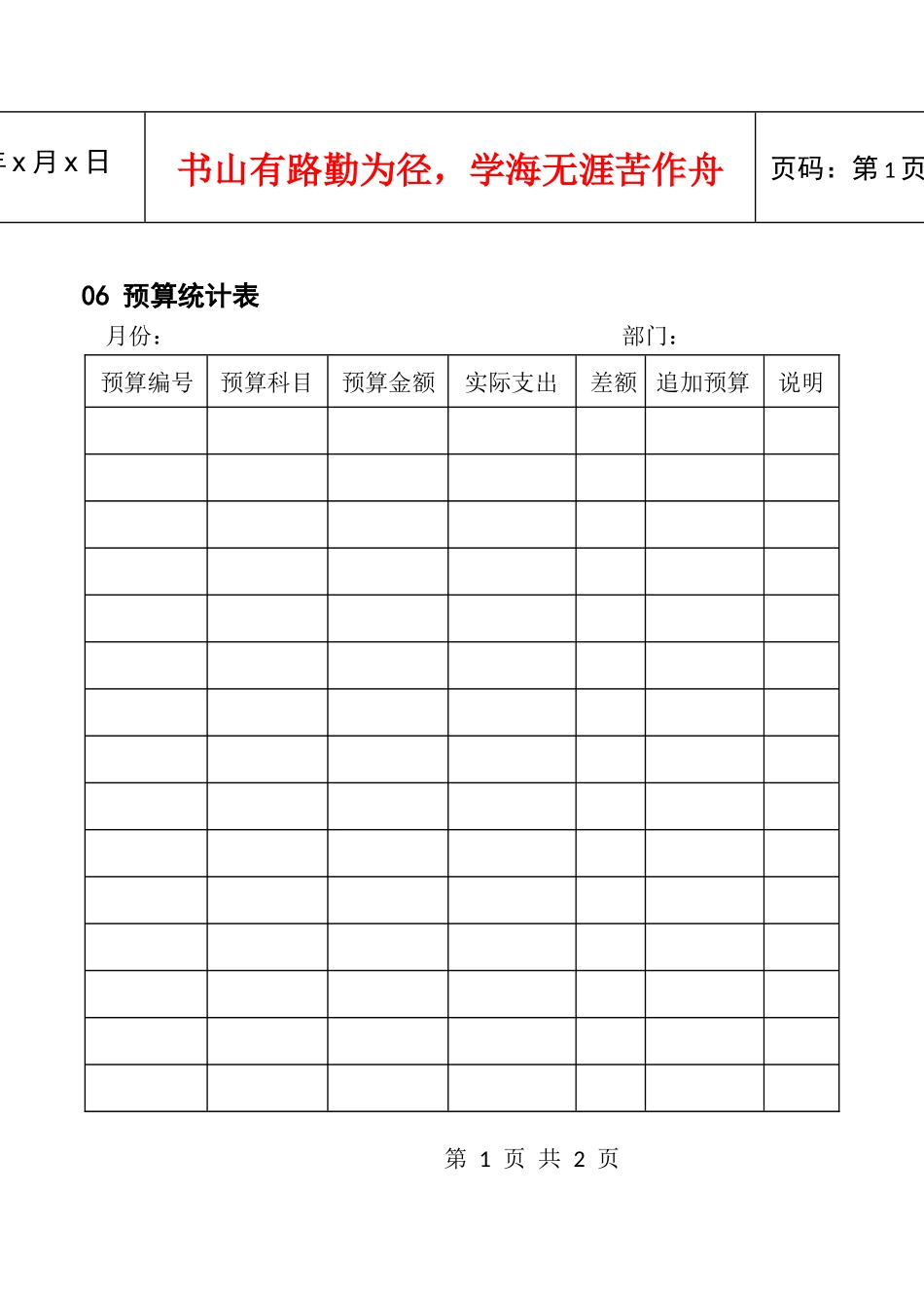 06预算统计表_第1页