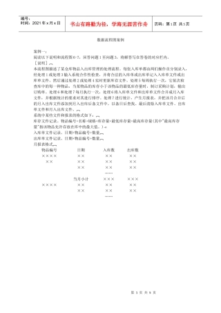 数据流程图案例