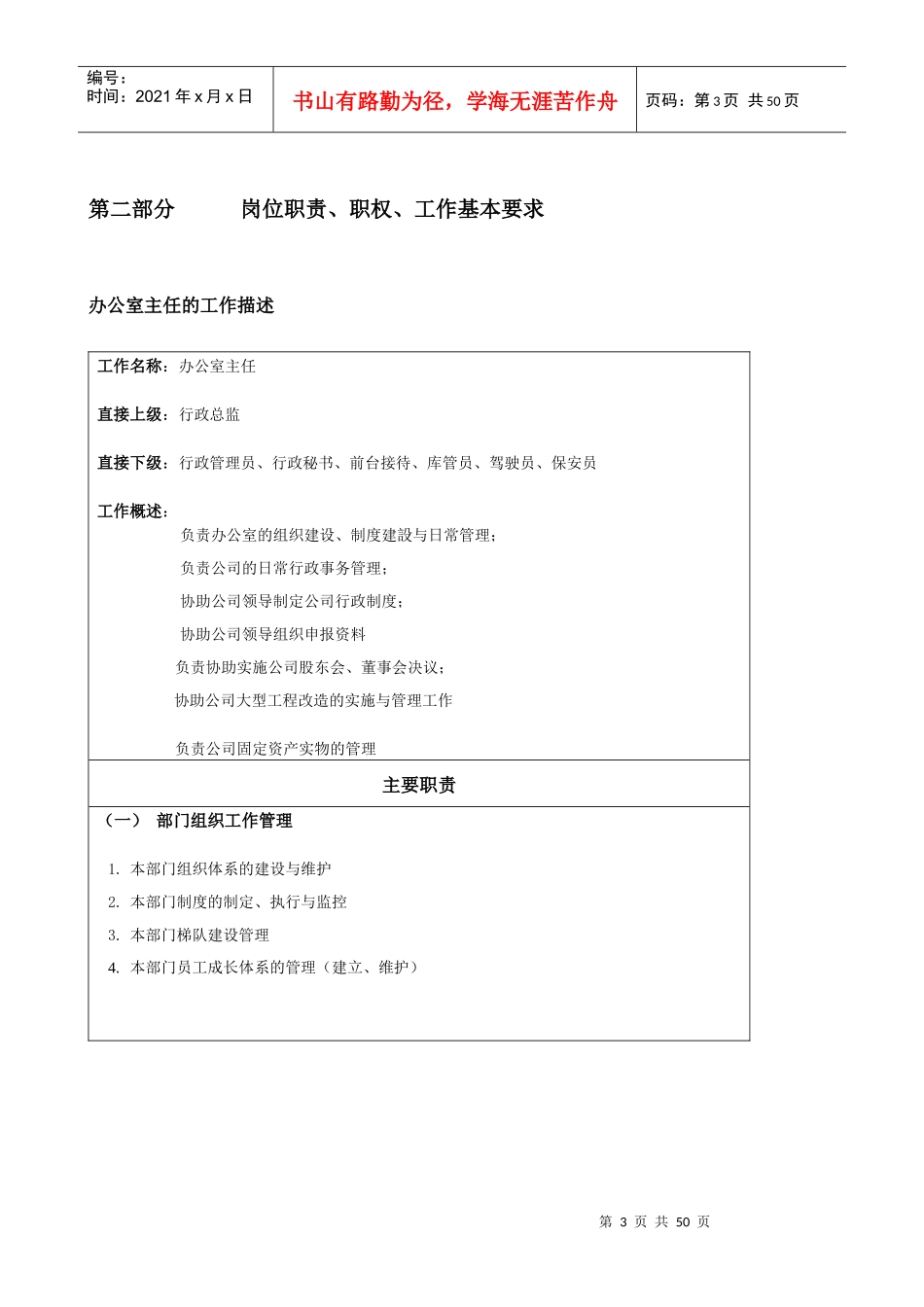 中小it企业行政部岗位职责及操作规范_第3页