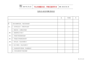 危险企业的判断查核表(DOC5页)
