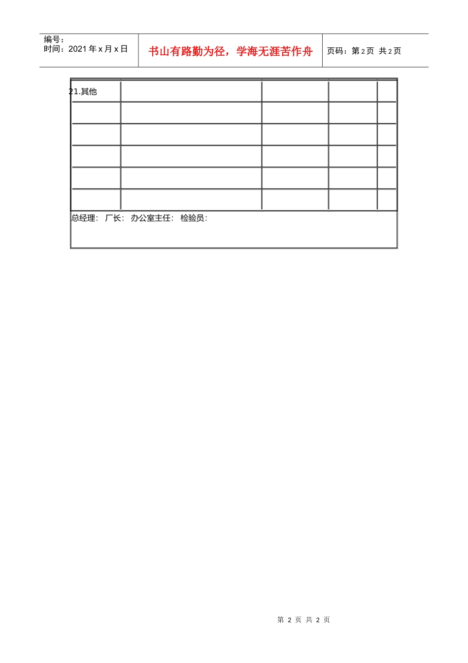 安全卫生检查表_第2页