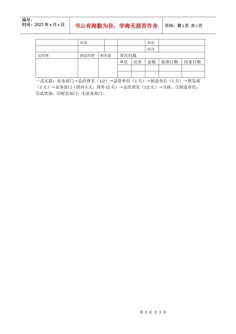 客户投诉管理表_第2页