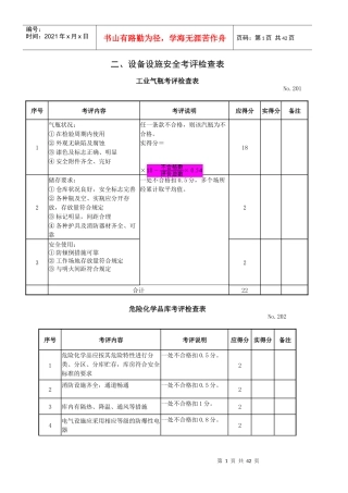 设备安全检查表123