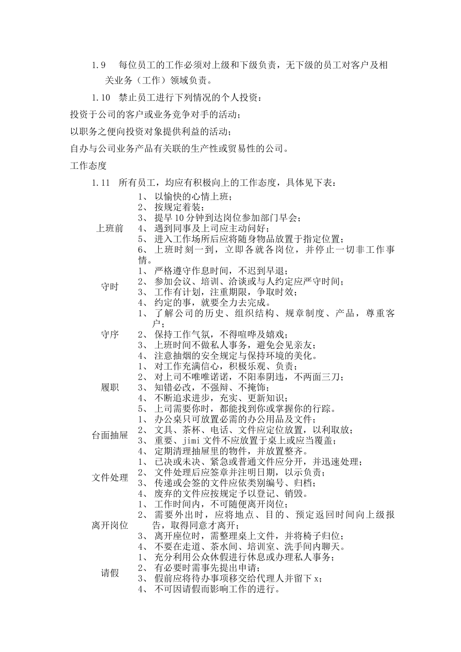 靖江市XX金属材料有限公司-员工守则_第2页