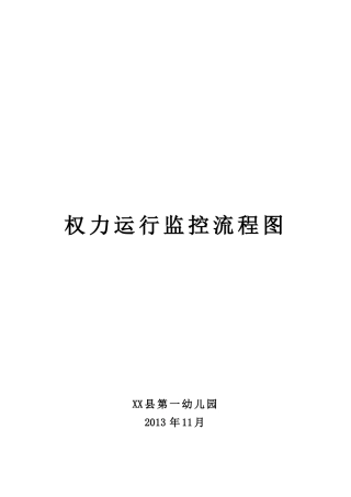 幼儿园权力运行监控流程图2