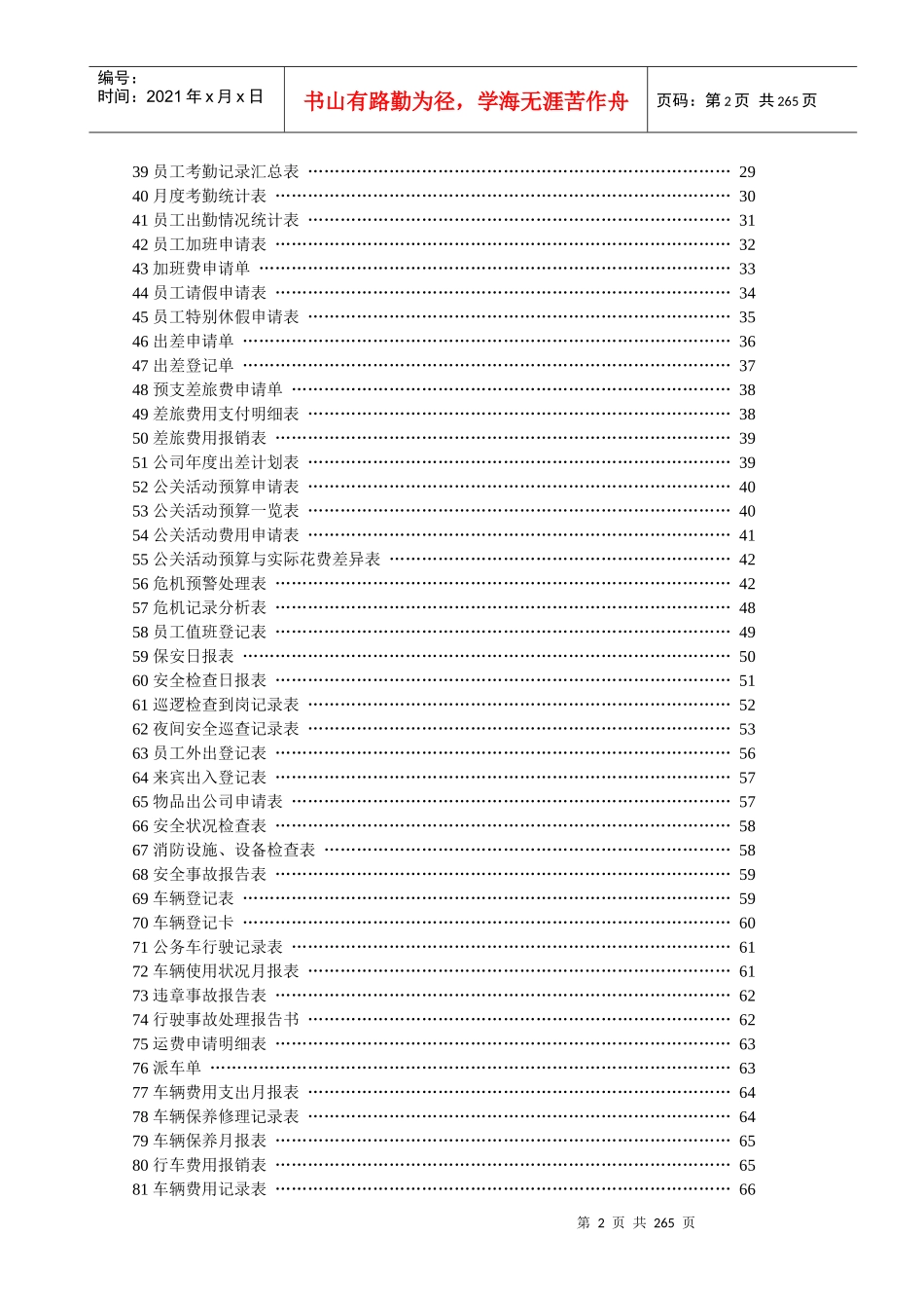 行政人力资源管理全套表格_第3页