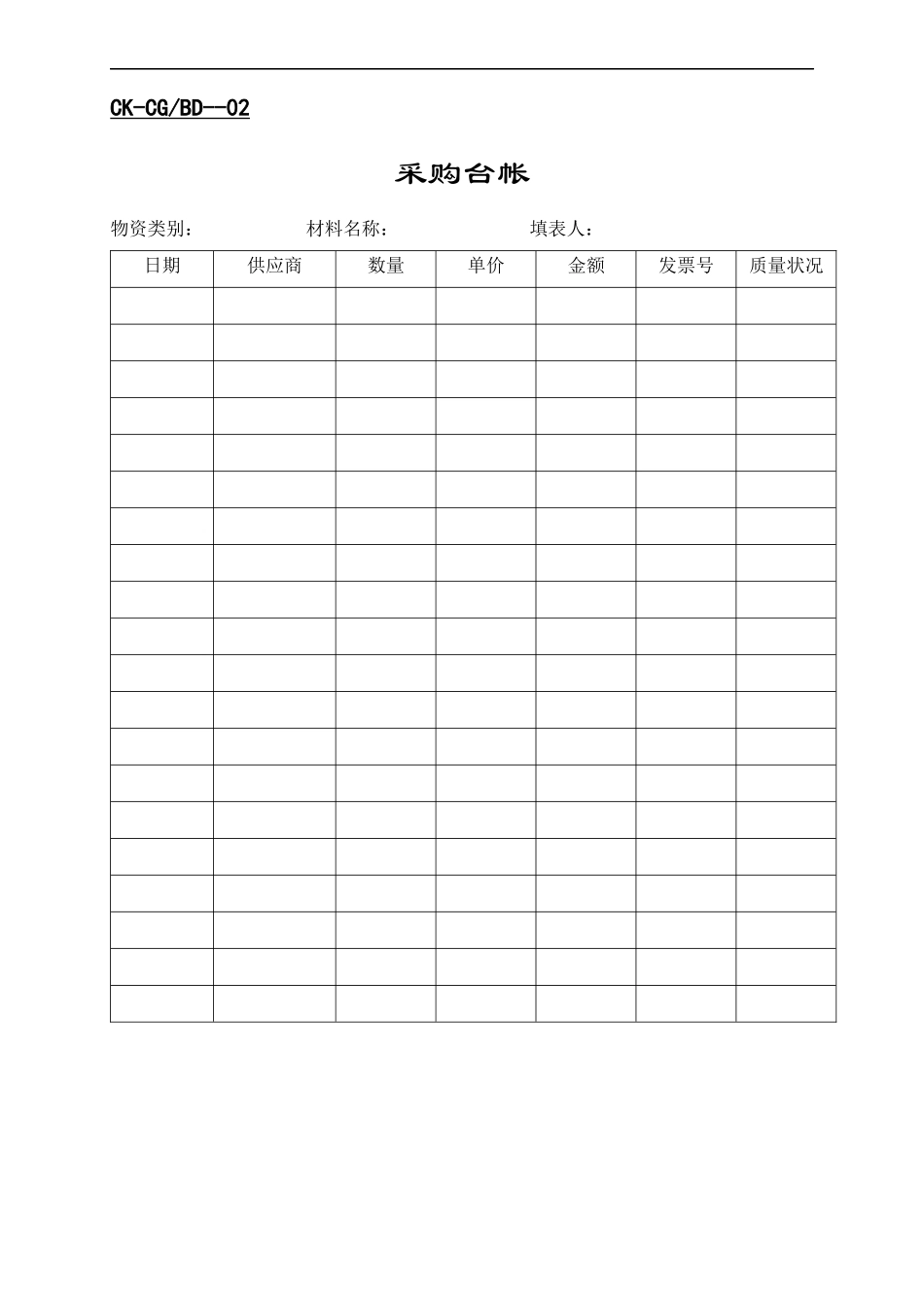 全套财会—采购表格_第2页