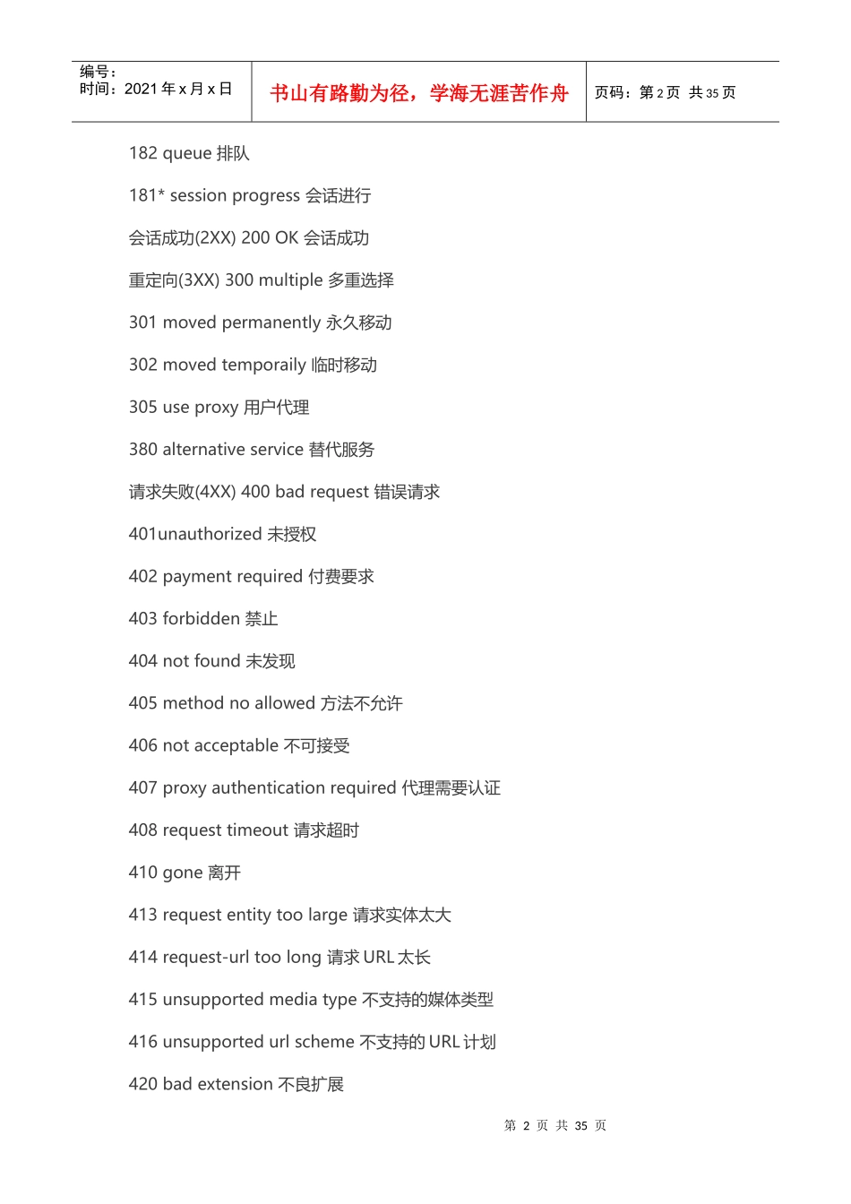 VoLTE-SIP代码意义及流程图解(17895)_第2页