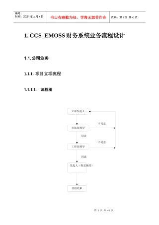 EMOSS系统流程图样例