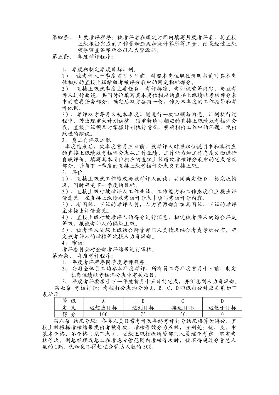 绩效考评制度_第2页
