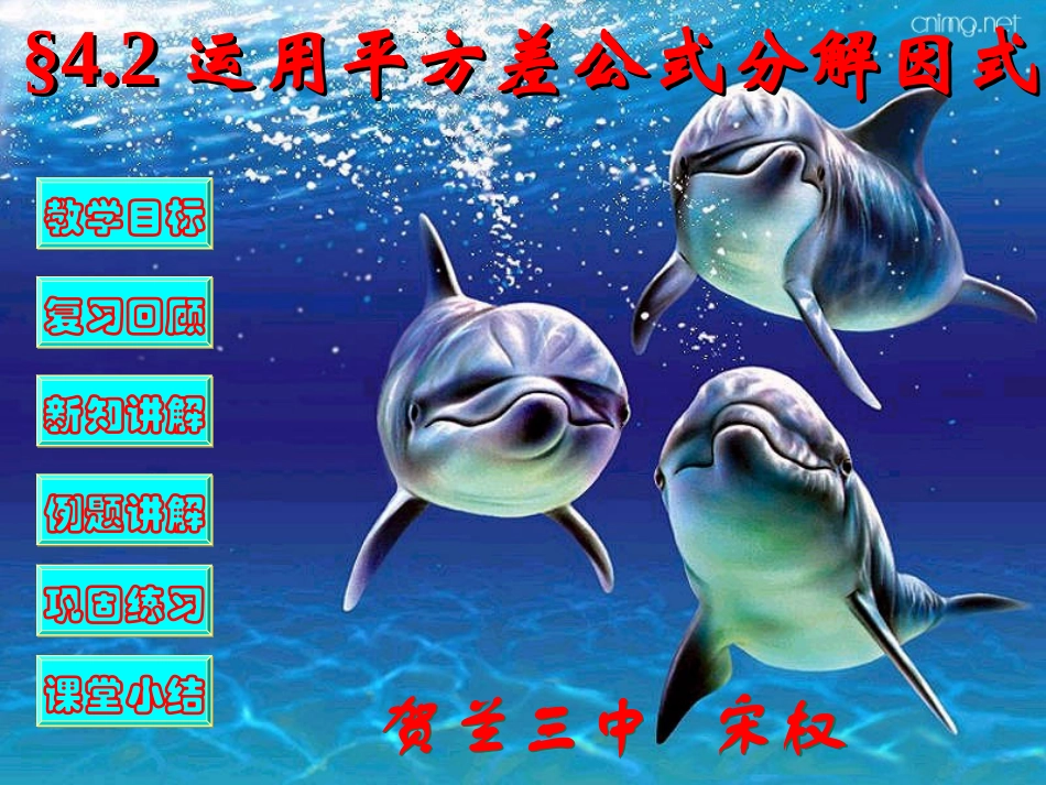 因式分解——运用平方差公式_第1页