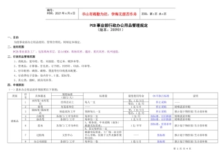 方正办公用品管理规定及控制对照表
