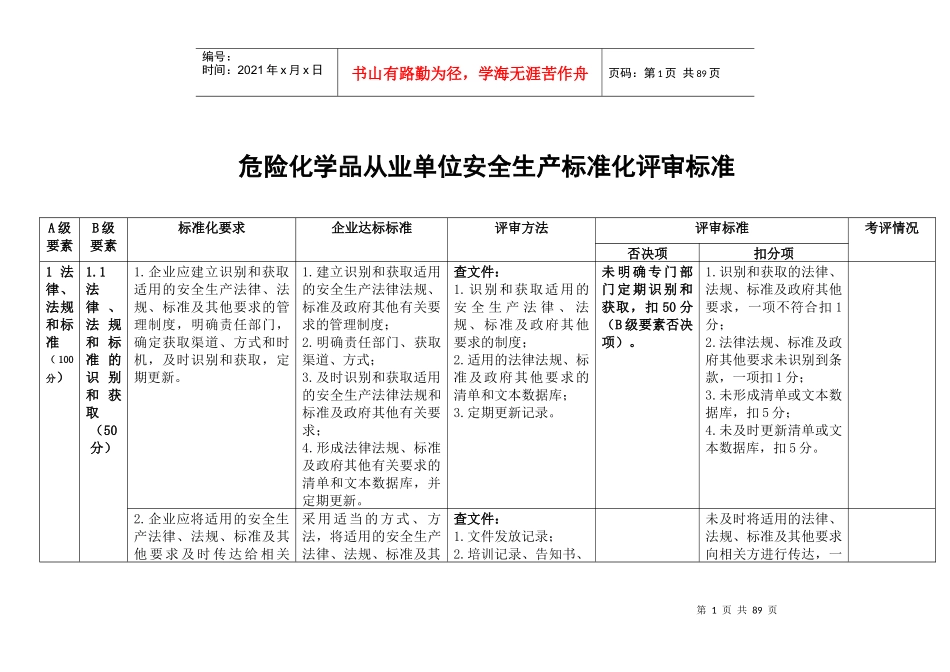 XXXX年度最新标准化文档_第1页
