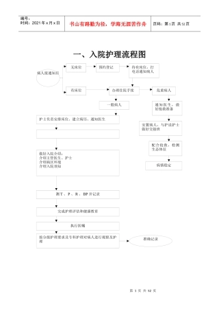 护理工作流程图（DOC42页）