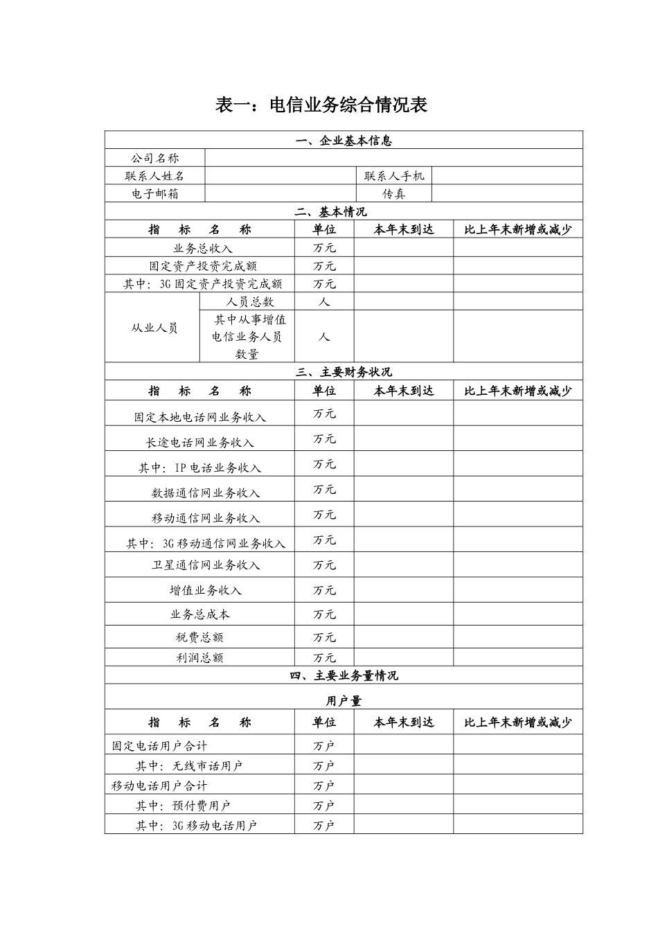 电信运营企业年度年检表格_第2页