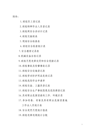 《安全标准化班组建设实施细则》