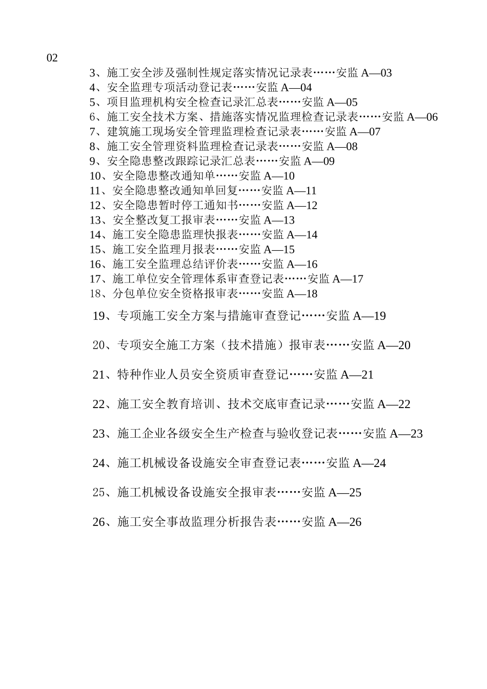 安全监理省统表_第3页