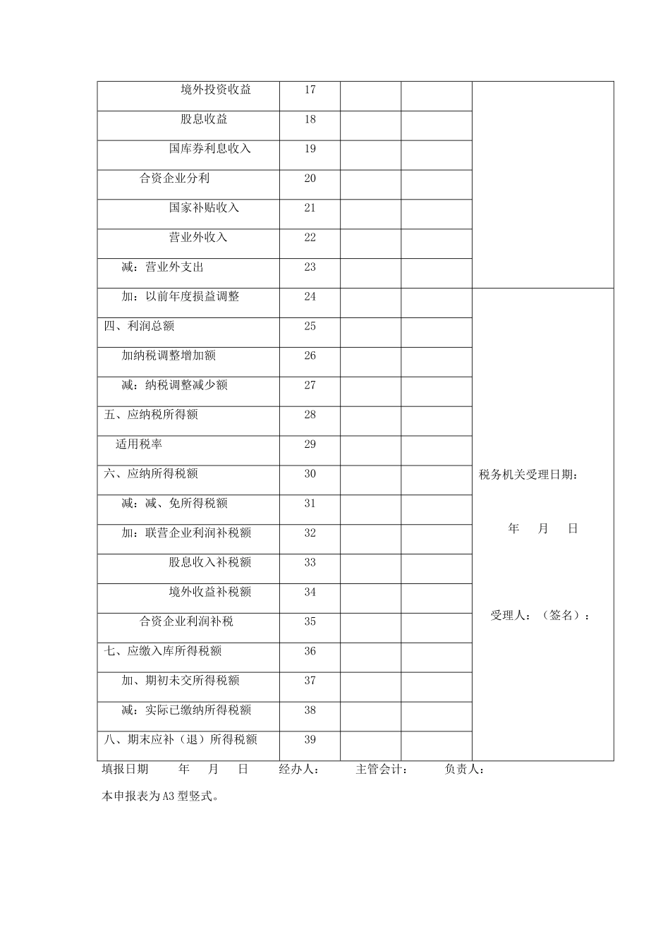 企业所得税纳税管理表格_第2页