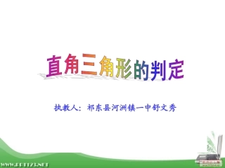 直角三角形的判定