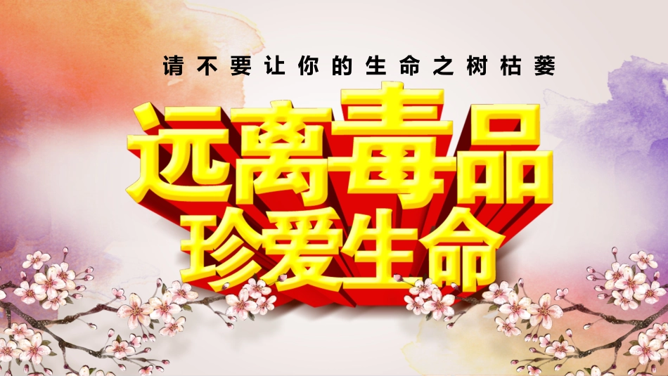 珍爱生命远离毒品——主题班会_第1页