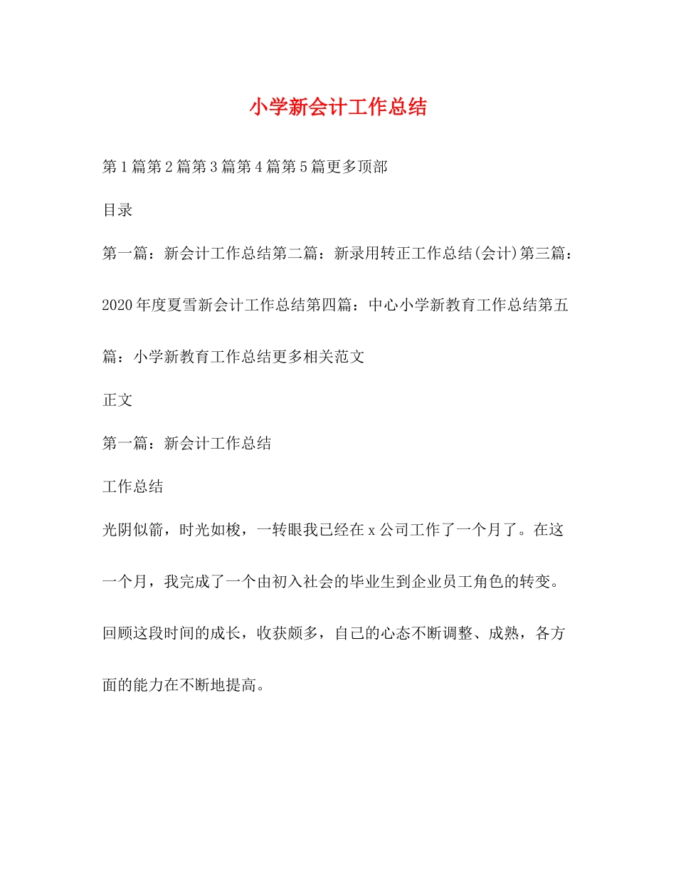 小学新会计工作总结_第1页