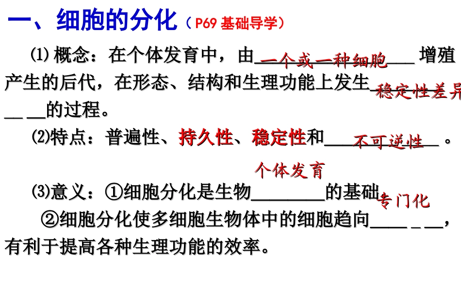 细胞的分化、衰老、凋亡和癌变_第3页