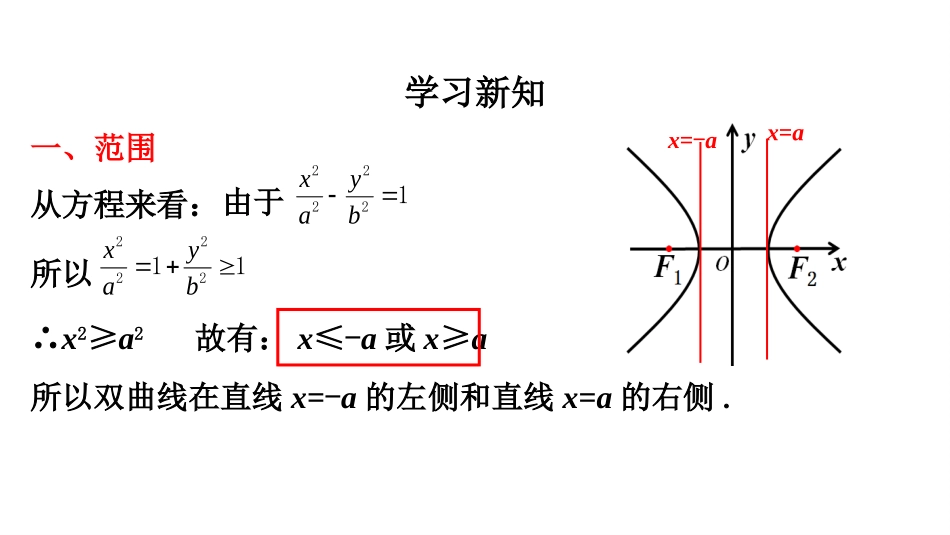 双曲线的简单几何性质（）课件-人教A版高二数学选修-_第3页