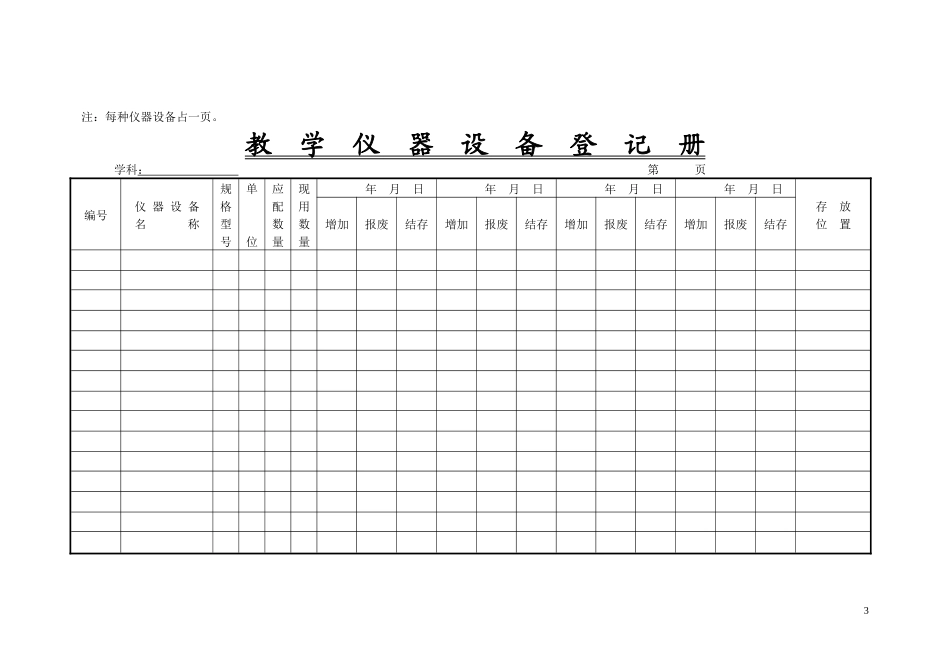 仪器管理表册_第3页