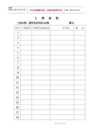 工程流 程表