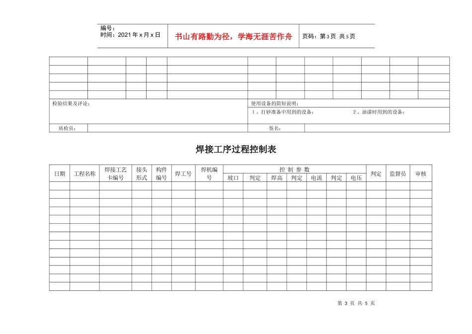 24-3钢结构施工管理规定表_第3页