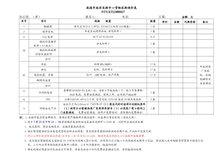 南通市政府采购中心货物采购（竞谈）报价表