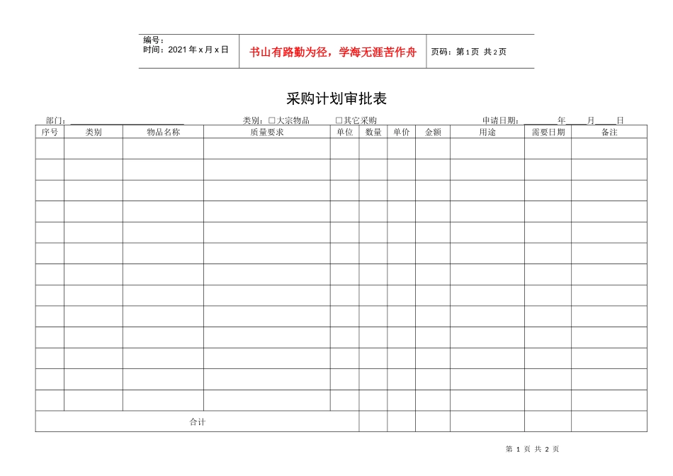 QR-PSZ-740-ZN02-01-01采购计划审批表_第1页