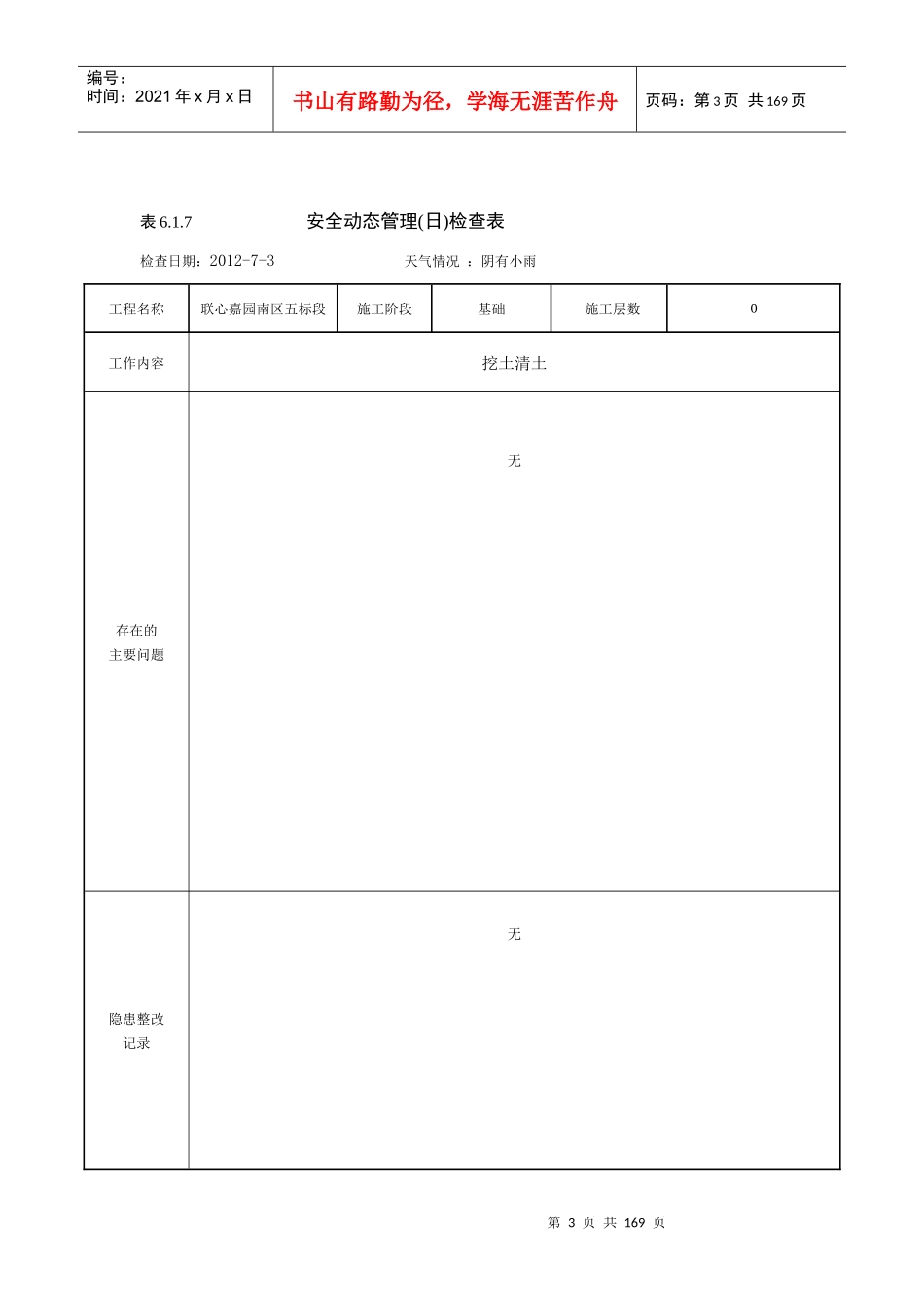 安全动态管理(日)检查表(修复的)_第3页