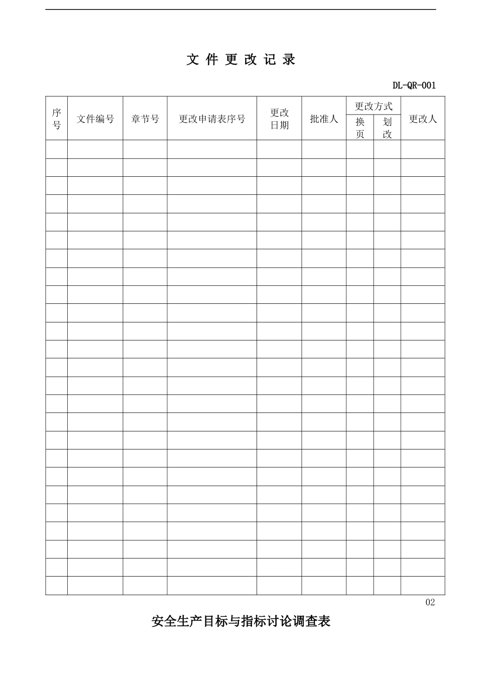 安全标准化记录全套表格1_第1页