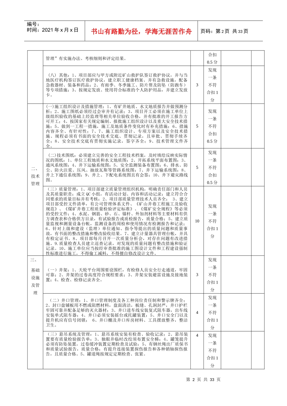 质量标准化评分标准_第2页